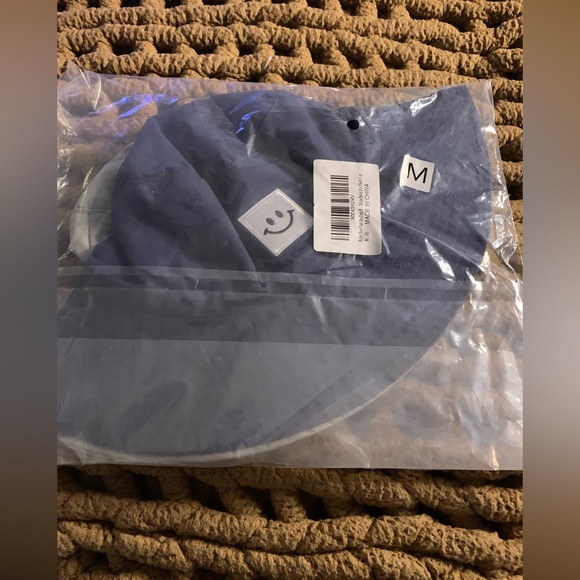 Kids Smiley Face Bucket Hat Set - Navy and White - Picture 6 of 9